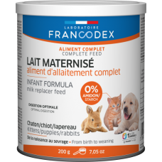 Francodex Milk Replacer Infant Formula 200g, 170403, cat Special Needs, Francodex, cat Health, catsmart, Health, Special Needs