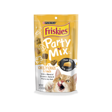 Friskies Party Mix Crunch Cheezy Craze 60g (3 Packs)
