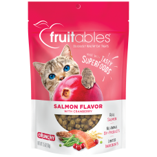 Fruitables Crunchy Salmon Flavor with Cranberry 70g, FRU1301, cat Treats, Fruitables, cat Food, catsmart, Food, Treats