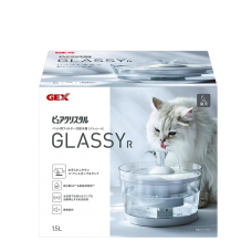 Gex Water Fountain Pure Crystal Glassy 1.5L, GX928139, cat Water Fountain, Gex, cat Accessories, catsmart, Accessories, Water Fountain