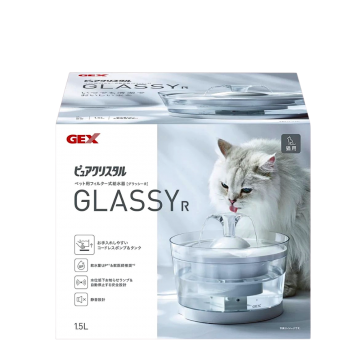 Gex Water Fountain Pure Crystal Glassy 1.5L