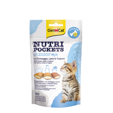 GimCat Snack Nutri Pockets Junior Mix 60g (3 Packs)