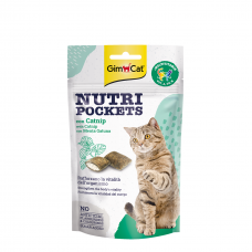 GimCat Snack Nutri Pockets With Catnip 60g, 02.400723 (64400723), cat GimCat Nutri Pockets Cream Filled Snack Dental | Catnip | Cheese, GimCat , cat GimCat, catsmart, GimCat, GimCat Nutri Pockets Cream Filled Snack Dental | Catnip | Cheese