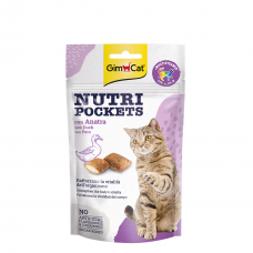 GimCat Snack Nutri Pockets With Duck 60g, 02.419367 (64419367), cat GimCat Nutri Pockets Cream Filled Snack with Duck | Beef | Salmon, GimCat , cat GimCat, catsmart, GimCat, GimCat Nutri Pockets Cream Filled Snack with Duck | Beef | Salmon