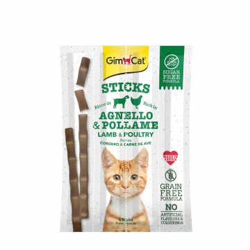 GimCat Sticks Lamb and Poultry 4s (10 Packs)