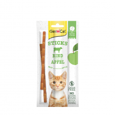 GimCat Sticks with Fruits Beef enriched with Apples 3s, 02.420561 (64420561), cat Treats, GimCat , cat Food, catsmart, Food, Treats
