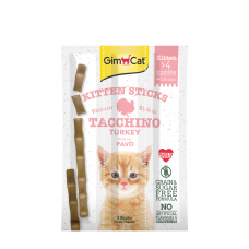 GimCat Sticks with Turkey and Calcium for Kittens 3s, 02.420448 (64420448), cat Treats, GimCat , cat Food, catsmart, Food, Treats