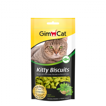 GimCat Tasty Snack Kitty Biscuit Catnip 40g