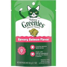 Feline Greenies Dental Treats Savory Salmon 60g