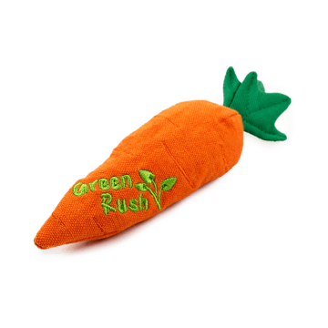 AFP Toy Green Rush Cuddler Carrot with Catnip