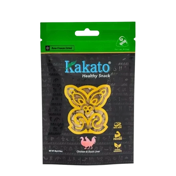 Kakato Pets Treats Freeze-Dried Chic Liver & Duck Liver Dice 15g (3 packs) Kakato Pets Treats Freeze-Dried Chic Liver & Duck Liver Dice 15g (3 packs)