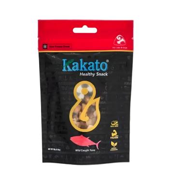 Kakato Pets Treats Freeze-Dried Wild-Caught Tuna Dice 20g (3 packs)