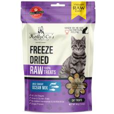 Kelly & Cos Cat Freeze-Dried Raw Treats Ocean Mix 40g, 900257, cat Treats, Kelly & Cos, cat Food, catsmart, Food, Treats