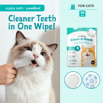 Loveabowl Clean-A-Tooth Dental Wipes 50 pcs