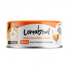 Loveabowl Grain-Free Chicken Snowflakes In Broth 70g, L611, cat Wet Food, Loveabowl, cat Food, catsmart, Food, Wet Food