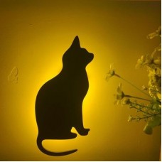Lumewnous LED Cat Sitting Shape Induction Night Light