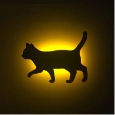 Lumewnous LED Cat Walking Shape Induction Night Light