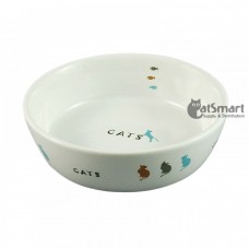 Marukan Bowl Ceramic Dish, CT-203, cat Bowl / Feeding Mat, Marukan, cat Accessories, catsmart, Accessories, Bowl / Feeding Mat