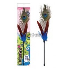Nyanta Club Playing Rod Peacock Feather, CT435, cat Toy, Nyanta Club, cat Accessories, catsmart, Accessories, Toy