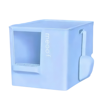 Meoof Litter Box Great House Blue Meoof Litter Box Great House Blue