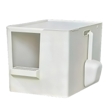Meoof Litter Box Great House White