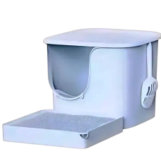 Meoof Litter Box  Great House w/Trapping Base Blue
