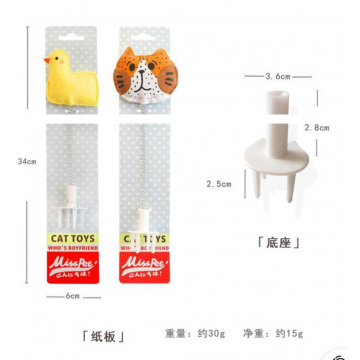 MissPet Cat Scratcher Interactive Toy White Cat