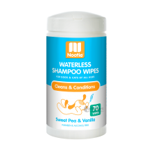 Nootie Waterless Shampoo Wipes Sweet Pea & Vanilla 70s, W7013, cat Shampoo / Conditioner, Nootie, cat Grooming, catsmart, Grooming, Shampoo / Conditioner
