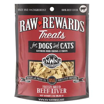 Northwest Raw Rewards Treats Beef Liver 3oz