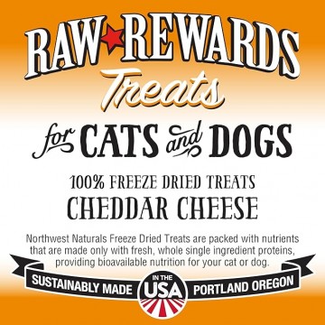 Northwest Raw Rewards Treats Cheddar Cheese 6oz