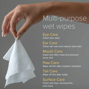 Nurture Pro Pet Wipes AG+ Silver Coconut 100 sheets x2