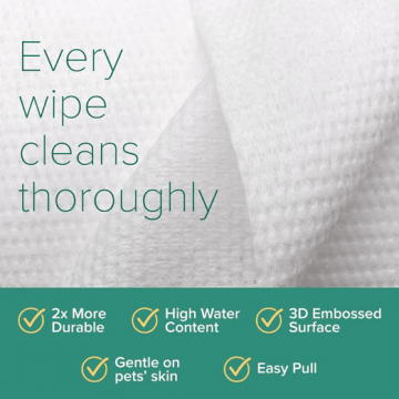 Nurture Pro Pet Wipes AG+ Silver Coconut 100 sheets x2