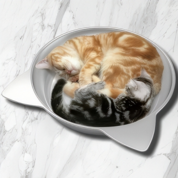 Nyanta Club Dish Cool Cat Shape Aluminum Pan Jumbo