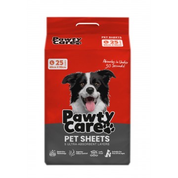 Pawty Care Pet Sheets Large 25pcs (60 x 90cm)