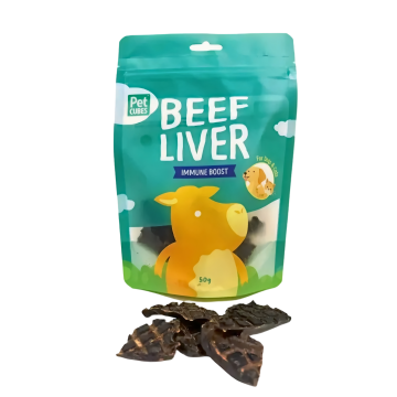 PetCubes Pet Treats Beef Liver 50g