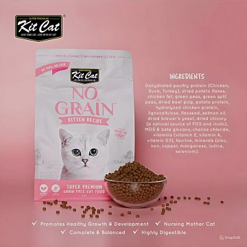 Kit Cat Dry Food No Grain Kitten 1kg
