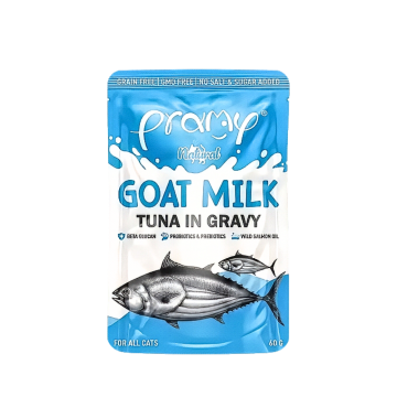 Pramy Gravy Pouch Premium Goat Milk w/Tuna 60g