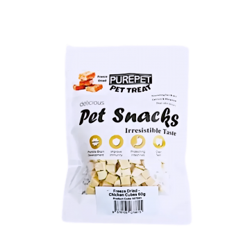 Purepet Treat Freeze Dried Chicken Cube 60g