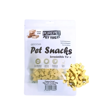 Purepet Treat Freeze Dried Egg Yolk Cube 60g