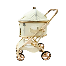 Rubeku Pet Stroller (819) White, 819-WHITE, cat Bags / Carriers, Rubeku, cat Accessories, catsmart, Accessories, Bags / Carriers