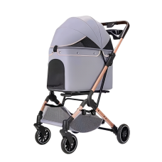 Rubeku Pet Stroller (G1) Gray, 822-BLACK, cat Bags / Carriers, Rubeku, cat Accessories, catsmart, Accessories, Bags / Carriers