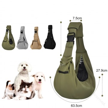 Rubeku Pet Carrier Comfy Crossbody Bag Grey