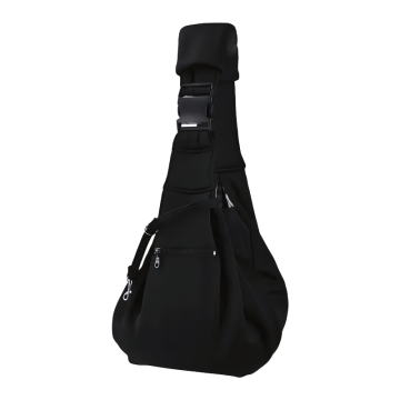 Rubeku Pet Carrier Comfy Crossbody Bag Black