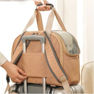 Rubeku Pet Carrier Portable Bag Fluffy Baby Blue