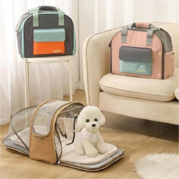 Rubeku Pet Carrier Portable Bag Fluffy Baby Blue