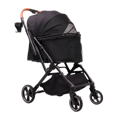 Rubeku Pet Stroller (X5-2) Black, X5-2-BLACK, cat Bags / Carriers, Rubeku, cat Accessories, catsmart, Accessories, Bags / Carriers
