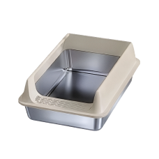 Rubeku Litter Box Stainless Steel Beige