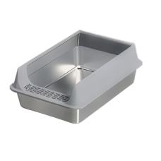 Rubeku Litter Box Stainless Steel Grey