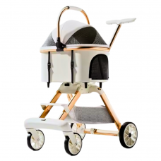 Rubeku Pet Stroller (A-8-CRE) Cream, PTST-02-BK, cat Bags / Carriers, Rubeku, cat Accessories, catsmart, Accessories, Bags / Carriers