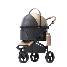Rubeku Pet Stroller (DH01-K) Khaki, DH01-K, cat Bags / Carriers, Rubeku, cat Accessories, catsmart, Accessories, Bags / Carriers